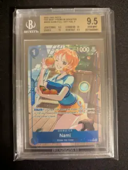 One Piece Card Game Nami Alternate Art Holofoil PRB01 P-053 BGS MINT 9.5 - Image 1