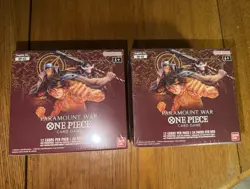 Bandai One Piece Card Game OP-02 Paramount War English Booster Box Lot 2 Sealed - Image 1