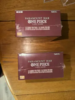 Bandai One Piece Card Game OP-02 Paramount War English Booster Box Lot 2 Sealed - Image 3