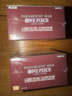 Bandai One Piece Card Game OP-02 Paramount War English Booster Box Lot 2 Sealed - Image 5