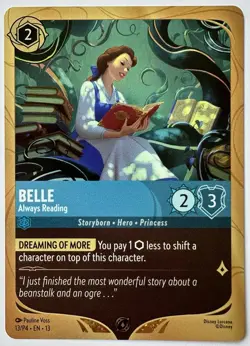 2026 Disney Lorcana Belle Promo #13/P4 Foil Always Reading Attack of the Vine! - Image 3