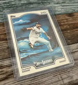 2025 Topps X Bob Ross the Joy of Baseball - Clayton Kershaw #36 - Image 1