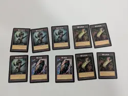 Lot of 10 Magic The Gathering Double Sided Tokens Robert Dougherty 2003 Cards - Image 1