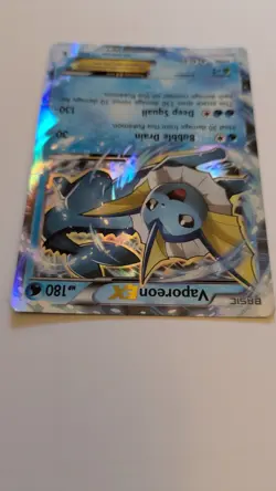 Pokemon TCG Vaporeon-EX Holo Rare Card Generations 24/83 Light to Moderate Play - Image 3