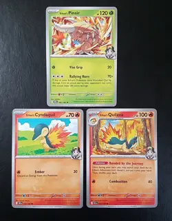 LOT OF 3 ETHAN'S POKEMON, POKEMON CARDS (NM) - Image 1