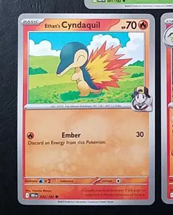 LOT OF 3 ETHAN'S POKEMON, POKEMON CARDS (NM) - Image 5