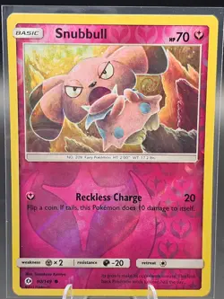 Snubbull Reverse Holo 90/149 SM Base Set Pokemon Card - Image 1