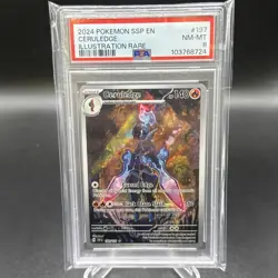 Pokemon Sv08: Surging Sparks - Ceruledge Illustration Rare Card 197/191 PSA 8 - Image 1