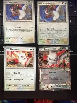 Pokemon TCG Zangoose Lot (4) Regular Rev Holo Ex English Cards NM - Image 1