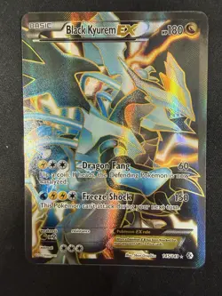 POKEMON BLACK KYUREM BOUNDRIES CROSSED FULL ART 145/149 HOLO CARD - Image 1