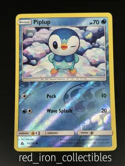 Piplup 32/156 Reverse Holo Common Ultra Prism Sun & Moon Pokemon Card 2018 - Image 1