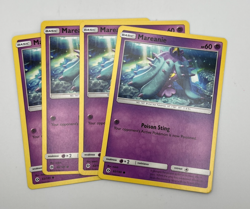 Mareanie 62/149 4x x4 Pokemon Card Sun & Moon Base Set 2017 Playset LP - Image 1