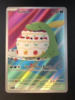 Gulpin IR | 154/142 | SV7 Stellar Crown SCR | Pokemon TCG Cards | 2024 | NM - Image 1