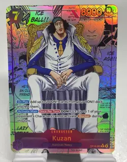 Kuzan Aokiji English Manga OP16-063 One Piece Card Game - The Time Of Battle - Image 1