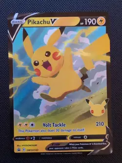 Pikachu V SWSH143 SWSH: Sword & Shield Promo Cards Holo* Check Corner Pic* - Image 2
