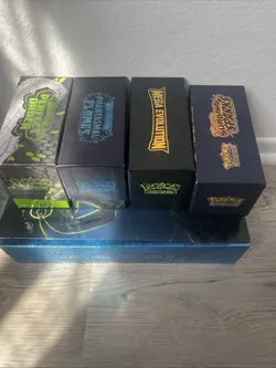 Bulk Pokemon Card Lot With Premium Trading Boxes Rare Shiny EX cards With Holos - Image 1
