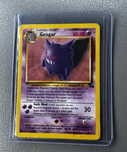 Pokemon Card Gengar Fossil Rare 20/62 LP Non-Holo - Image 1