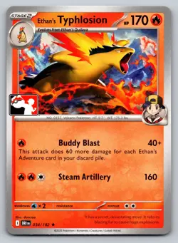 Ethan's Typhlosion Rare Prize Pack Series Cards holo NM - Image 1