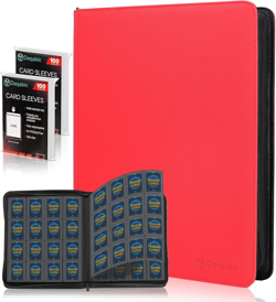 16 Pocket Card Binder, 1000+ Trading Card Album Folder, Side Loading Ringless Ca - Image 1