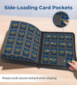 16 Pocket Card Binder, 1000+ Trading Card Album Folder, Side Loading Ringless Ca - Image 4