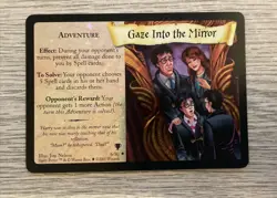 Gaze Into The Mirror 6/80 Rare Foil Card - Harry Potter TCG Quidditch Cup - NM - Image 1