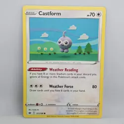 Pokemon Castform 121/198 Chilling Reign Common Basic Colorless TCG Card - Image 1