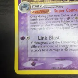 Pokemon TCG 2005 Deoxys Metagross 11/107 Reverse Holo Rare Card 🔥🔥🔥 - Image 5
