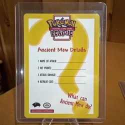Ancient Mew 2000 Promo Holo Pokemon TCG English w/ Details Card - Image 3