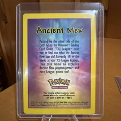 Ancient Mew 2000 Promo Holo Pokemon TCG English w/ Details Card - Image 4