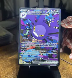 Team Rocket's Crobat ex 234/182 SV10 Destined Rivals SIR Full Art Holo NM Card - Image 1