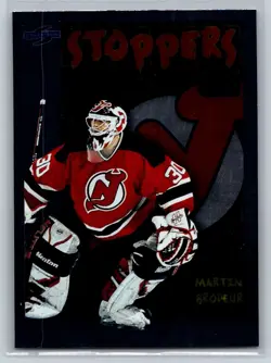 1995-96 Score Stoppers Black Ice Martin Brodeur New Jersey Devils #323 HOF - Image 1