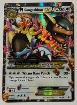 Mega-Kangaskhan EX 79/106 Flashfire Holo Rare Pokemon Card - Image 1