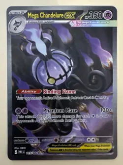Mega Chandelure ex - Holo Special Illustration Rare ME05: Pitch Black 115/084 NM - Image 1