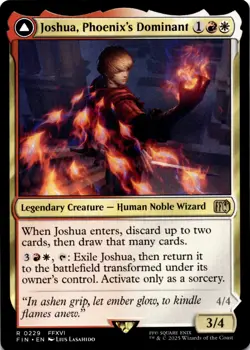 MTG Joshua, Phoenix's Dominant NON-FOIL NM 229 FINAL FANTASY - Image 1