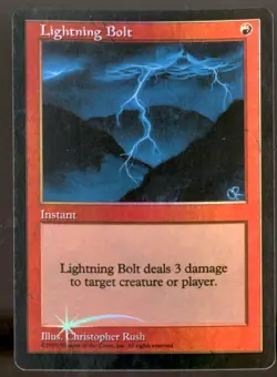Magic MTG Judge Promo Lightning Bolt LIGHTLY PLAYED LP *156 - Image 1
