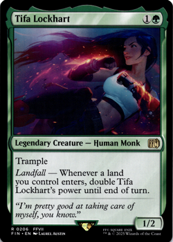 Tifa Lockhart Final Fantasy Regular NM MTG - Image 1