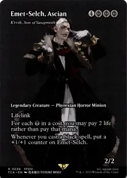 MTG Emet-Selch, Ascian - K'rrik, Son of Yawgmoth (Showcase) NON-FOIL NM 36 FINAL - Image 1