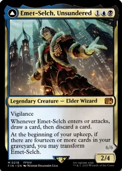 MTG Emet-Selch, Unsundered NON-FOIL NM 218 FINAL FANTASY - Image 1