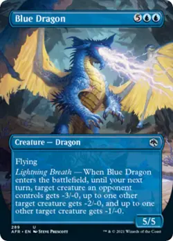 NM - Blue Dragon (Borderless) [AFR - 289] Adventures in the Forgotten Realms - Image 1