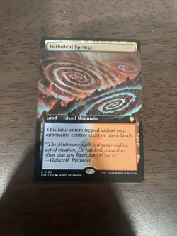 Turbulent Springs (Extended Art) Commander: Secrets of Strixhaven Regular - Image 1