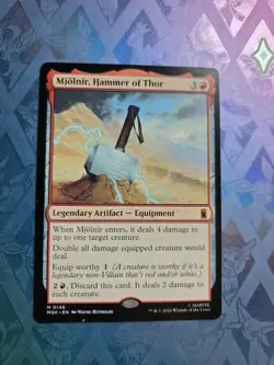 Mjolnir, Hammer of Thor 146 Mythic Marvel Super Heroes Magic: The Gathering NM - Image 1