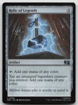 Relic of Legends 209 Commander: Marvel Super Heroes Magic: The Gathering NM - Image 1
