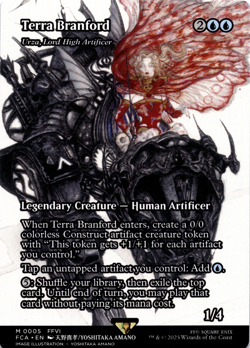 MTG Terra Branford - Urza, Lord High Artificer. Showcase. Final Fantasy NM MTG - Image 1