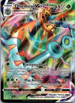 Pokemon Dhelmise VMAX Ultra Rare Shining Fates 010/072 NM - Image 1