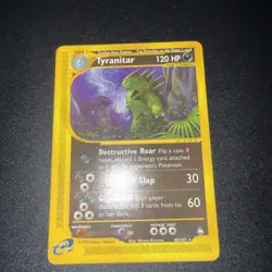 Tyranitar - 40/147 - Pokemon Aquapolis Non-Holo Card Rare - End - No Shining - Image 1