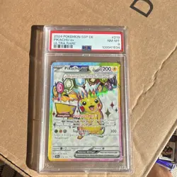 Pokemon TCG Pikachu ex 219/191 Deutsch Holo EX Ultra Rare PSA 8 - Image 1