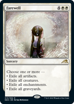 [1x] Farewell - Foil - Near Mint, English - Kamigawa: Neon Dynasty MTG Magic - Image 1