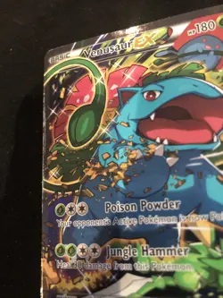 2016 Pokemon Black Star Promo - Venusaur EX #XY123 - MP - Image 3