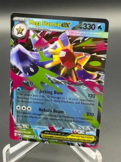 Pokemon Mega Starmie ex 021/088 Perfect Order Double Rare NM - Image 1