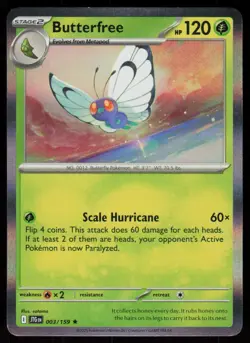 Butterfree 003/159 Rare Journey Together Pokemon Holo Near Mint - Image 1